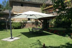 Parasol pisa installed in a white house